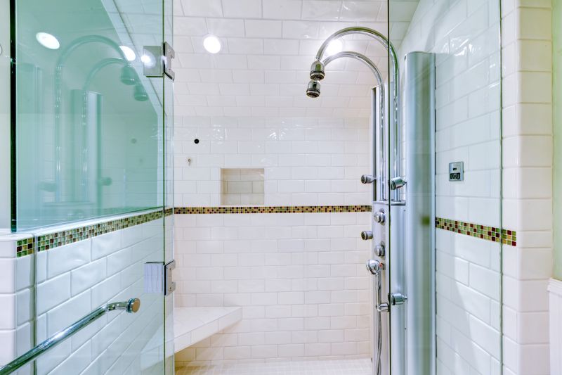 Compact Shower with Glass Doors